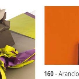 BOBINA DOUBLE FONDO PIENO 40MY H100X40MT ARANCIO/CIOCCOLATO