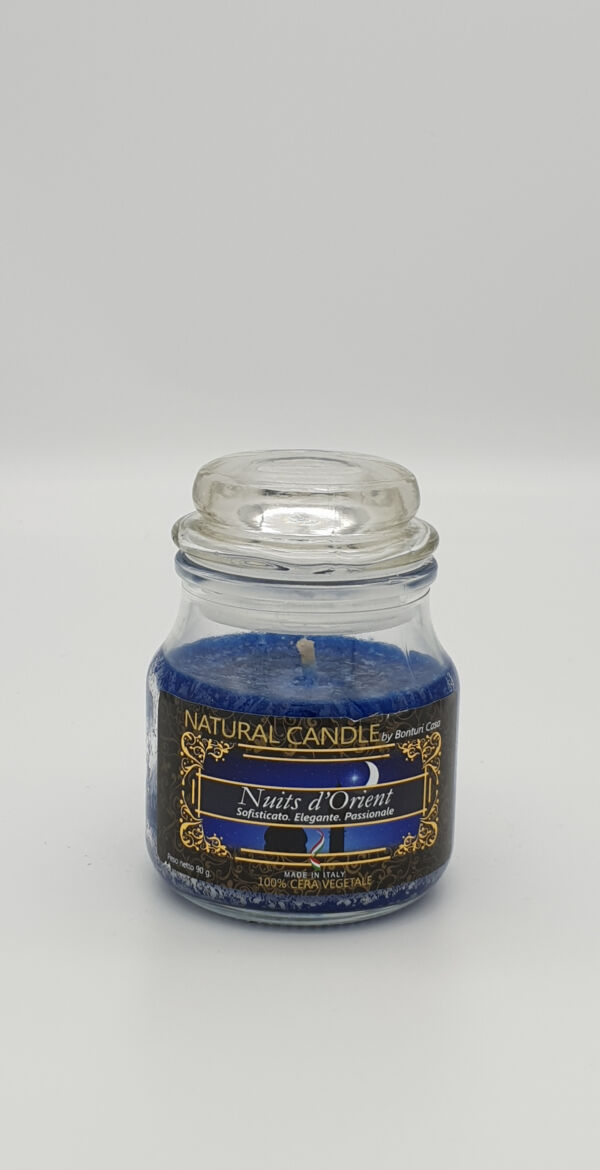 NATURAL CANDLE IN GIARA 90 GR 100% CERA VEGETALE NUITS ORIENT