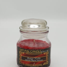 NATURAL CANDLE IN GIARA 90 GR 100% CERA VEGETALE ROUGE NOBLE