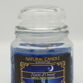 NATURAL CANDLE IN GIARA 380 GR 100% CERA VEGETALE NUITS ORIENT