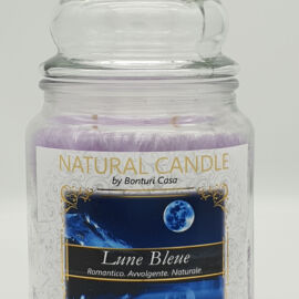 NATURAL CANDLE IN GIARA 580 GR 100% CERA VEGETALE LUNE BLEUE