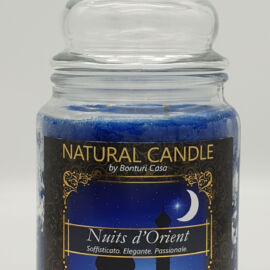 NATURAL CANDLE IN GIARA 580 GR 100% CERA VEGETALE NUITS ORIENT