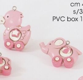 FANTASIA MINI ROSA IN PVC CM 4 AL PZ ASSORTITI