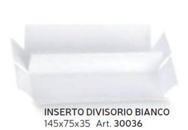 INSERTO DIVISORIO MM 145X75X35 BIANCO
