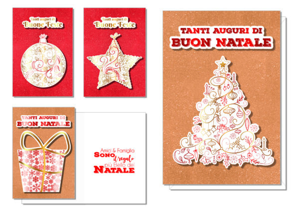 BIGLIETTO NATALE 3D ELITE CM 11,5X17  N18D ASSORTITO