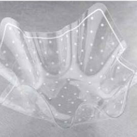 CONTENITORE PET POIS BIANCO 26X26X15,5CM