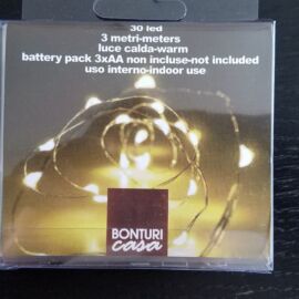 GARLAND 30LEDS-BATTERIA 3MT LUCE CALDA