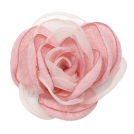 ROSELLINA ORGANZA CM 5 (6PZ) ROSA ANTICO