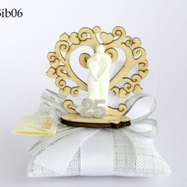 CUSCINO 25° CON ALBERO E COPPIA GESSO+ESSENZA (CM 10XH.11) SIBILLA
