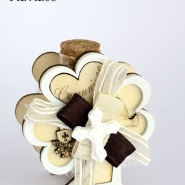 SCATOLA LEGNO CON FIALETTA VETRO E CROCE GESSO (CM 9XH.9) FLAVIA SCATOLA LEGNO CON FIALETTA VETRO E CROCE GESSO (CM 9XH.9) FLAVIA
