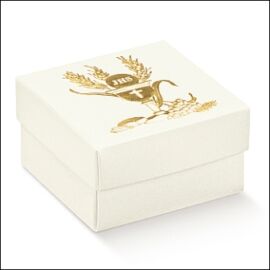 SCATOLA FONDO E COPERCHIO MM 60X60X35 SIGNUM ORO AL PZ