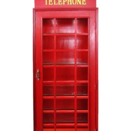 CABINA TELEFONICA INGLESE CON RIPIANI CM 64X42XH180 CABINA TELEFONICA INGLESE CON RIPIANI CM 64X42XH180
