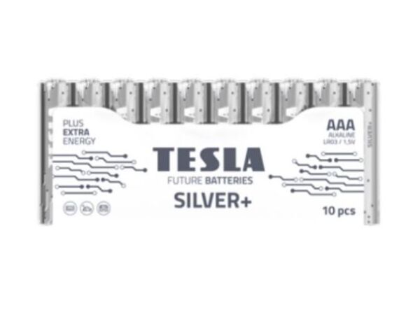 BATTERIA TESLA AAA SILVER MINI STILO SILVER  ALKALINE FOIL  10PZ