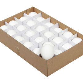 BOX UOVA BIANCHE 24 PZ CM 6 BOX UOVA BIANCHE 24 PZ CM 6