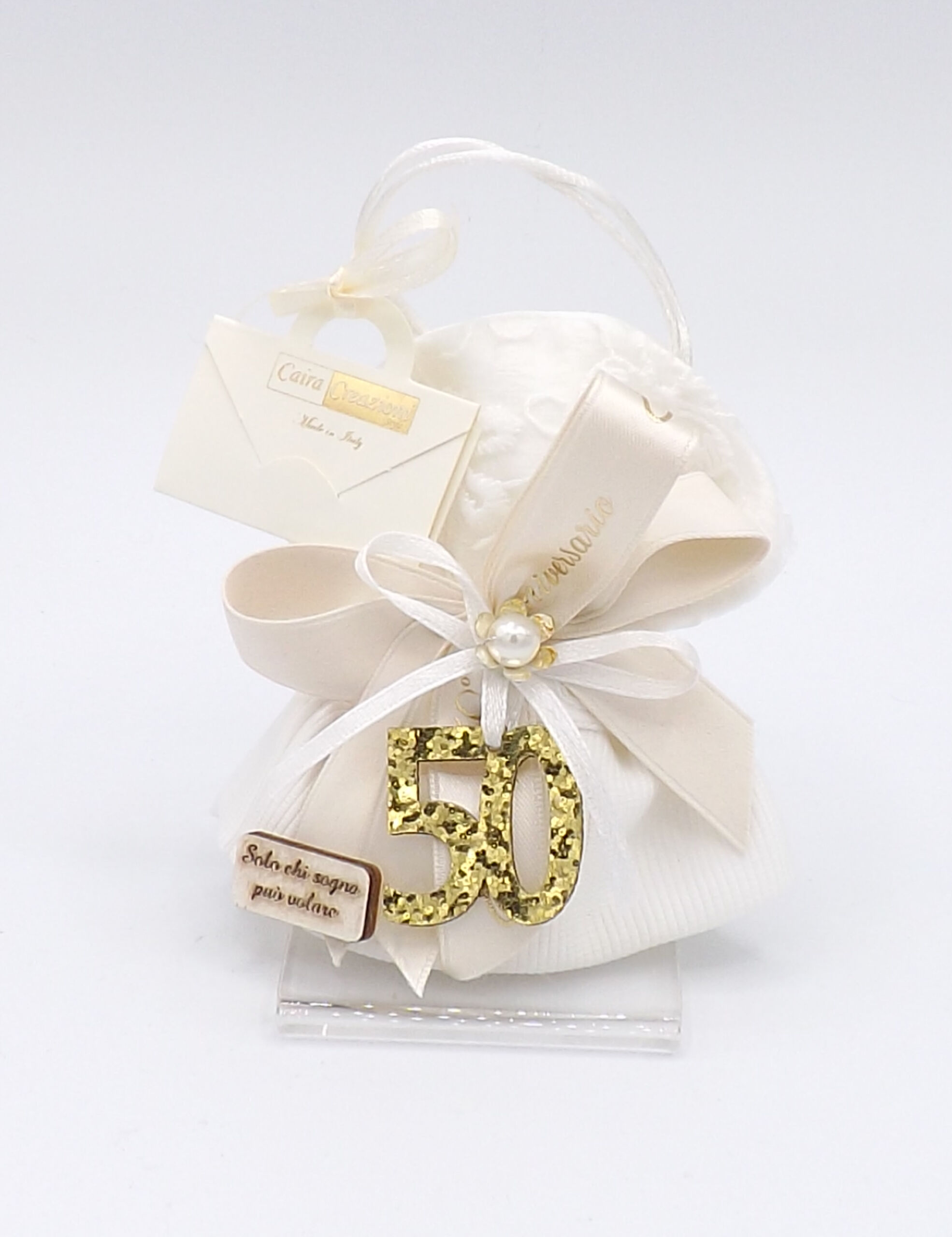 BORSETTA GRANDE C/NUMERO 50 GLITTER JASMINE (10XH.13) BORSETTA GRANDE C/NUMERO 50 GLITTER JASMINE (10XH.13)