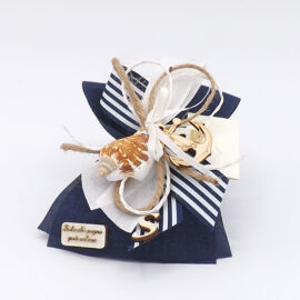 FASCINA BLU C/ANCORA LEGNO+CONCHIGLIA  MARINA  (10XH.13)