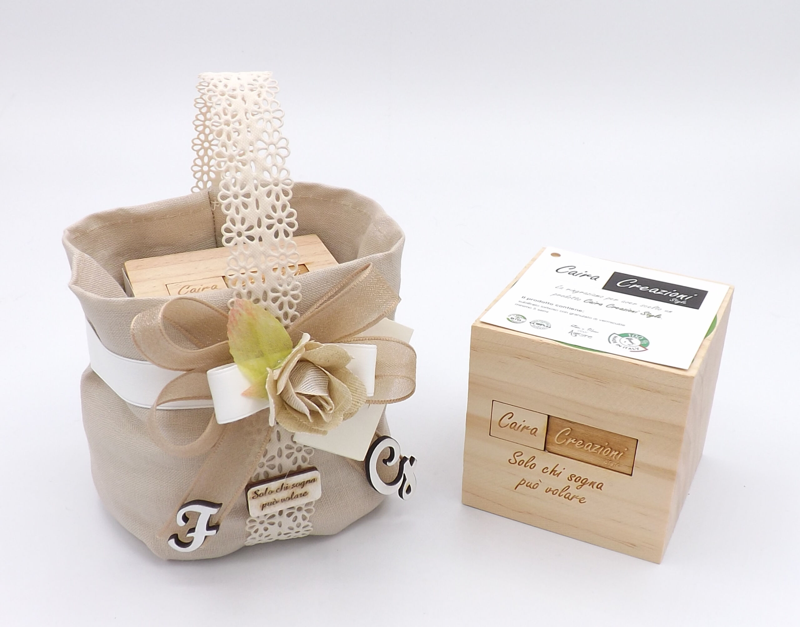BAG CUBO PIANTABILE ALESSIA (10X10XH.15) BAG CUBO PIANTABILE ALESSIA (10X10XH.15)