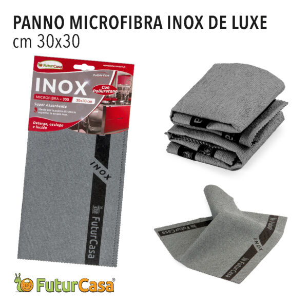 AD PANNO MICROFIBRA 30X30 CM IN POLIURETANO PER  INOX 3479