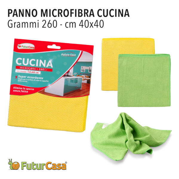 AE PANNO MICROFIBRA  CUCINA  40X40CM  260gr 1864
