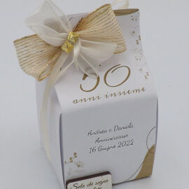 SCATOLINA P/CONFETTI 50° PERSONAL. ARTEMISIA (5X5XH.10) SCATOLINA P/CONFETTI 50° PERSONAL. ARTEMISIA (5X5XH.10)