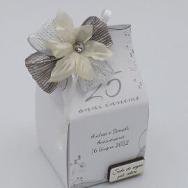 SCATOLINA P/CONFETTI 25° PERSONAL. ARTEMISIA (5X5XH.10) SCATOLINA P/CONFETTI 25° PERSONAL. ARTEMISIA (5X5XH.10)