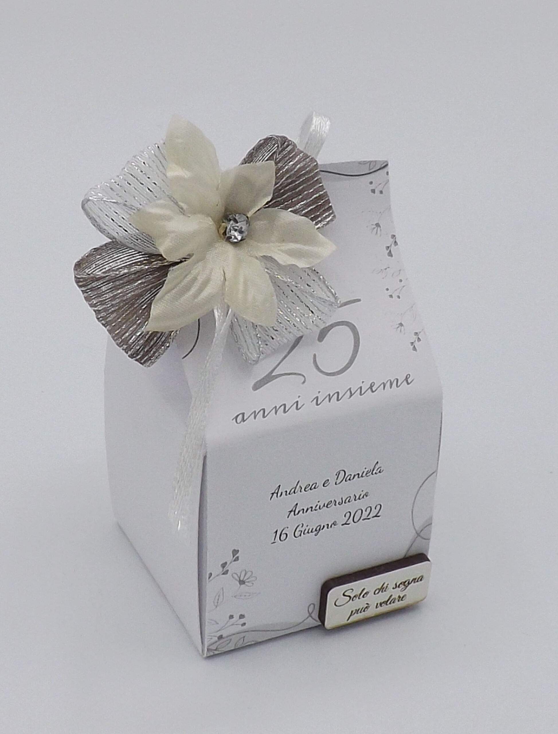 SCATOLINA P/CONFETTI 25° PERSONAL. ARTEMISIA (5X5XH.10) SCATOLINA P/CONFETTI 25° PERSONAL. ARTEMISIA (5X5XH.10)