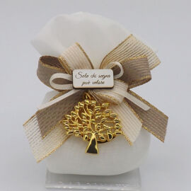 POOF PICCOLO C/P.CHIAVI ALBERO VITA GOLD CASSANDRA (7XH.10)
