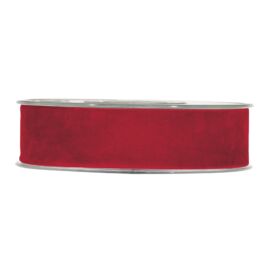 NASTRO IN VELLUTO mm 25X7 mt ROSSO