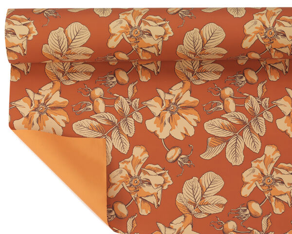 BOBINE PERLATA CON STAMPA MAGNOLIA 40MY 1,00X25MT arancio