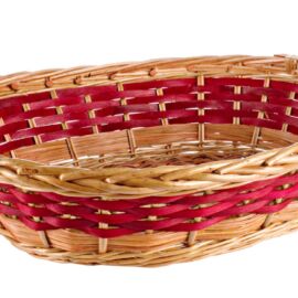 CESTA OVALE ROSSA M CM 48X39XH12 2 MANICI 0321608 CESTA OVALE ROSSA M CM 48X39XH12 2 MANICI 0321608