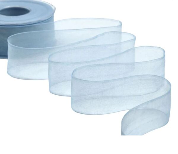 ROTOLO ORGANZA 40MMX50MT AZZURRO