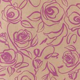 BOBINA IN CARTA ROSE CM 80X25 MT 1 LATO lilla