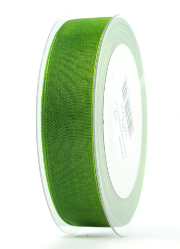 ROTOLO NASTRO ORGANZA 25MMX50MT kiwi-oliv