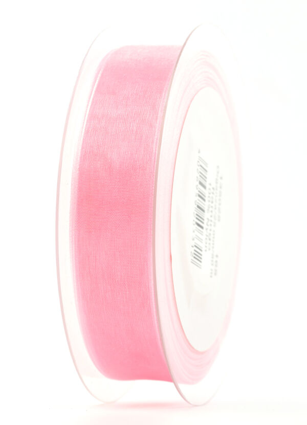 ROTOLO NASTRO ORGANZA 25MMX50MT flamingo