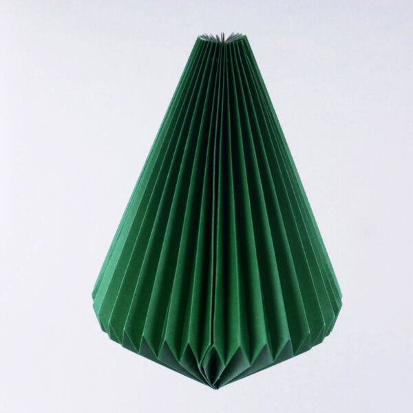 DECORO VETRINA ORIGAMI VERDE CM 34X43 CARTA