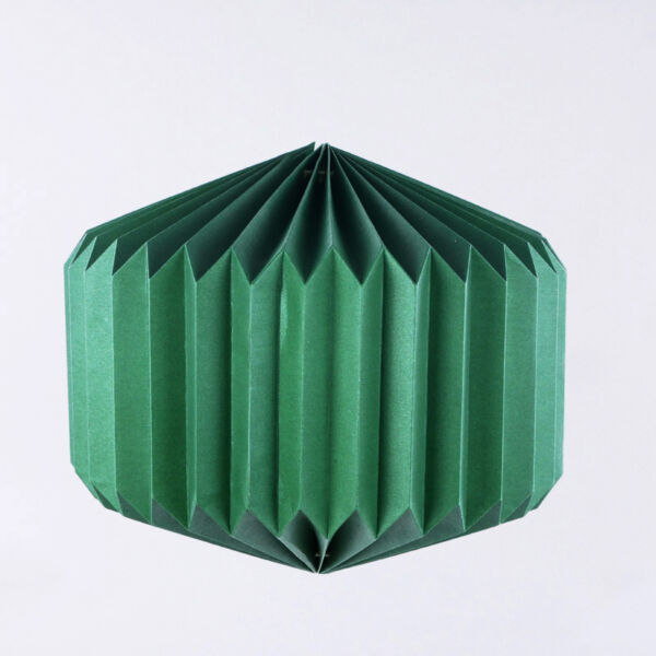 DECORO VETRINA ORIGAMI VERDE CM 36X33 CARTA