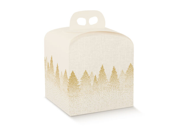SCATOLA PANETTONE MM 200X200X180 WHITE FOREST
