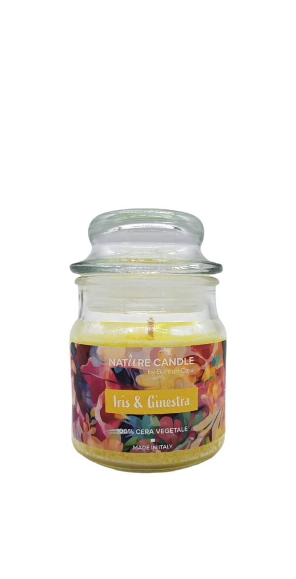 NATURAL CANDLE IN GIARA 90 GR 100% CERA VEGETALE ris&ginest