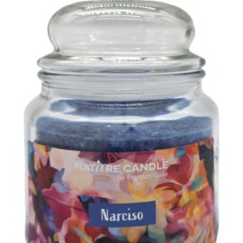 NATURAL CANDLE IN GIARA 380 GR 100% CERA VEGETALE narciso