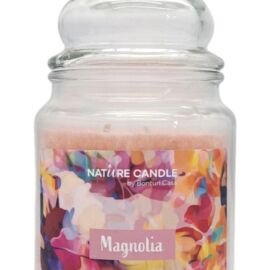 NATURAL CANDLE IN GIARA 580 GR 100% CERA VEGETALE magnolia