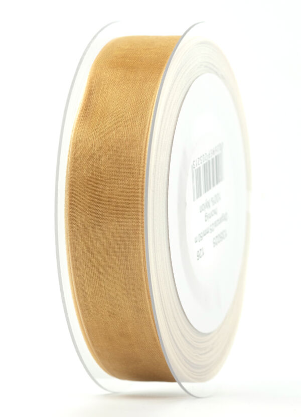 ROTOLO NASTRO ORGANZA 25MMX50MT gold