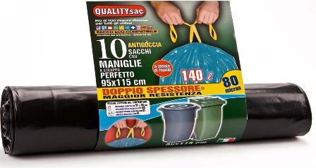 SACCO IMMONDIZIA HDPE NERO TRASPARENTE CM 50X60 GR 6 MY10 20PZ SACCO IMMONDIZIA HDPE NERO TRASPARENTE CM 50X60 GR 6 MY10 20PZ