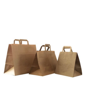 BORSA CARTA MANIGLIA PIATTA AVANA BAG CM 32+21X27 (50 PZ) AL PZ IT