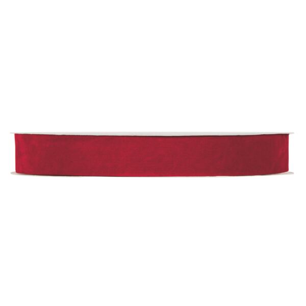 NASTRO VELLUTO MM 25X30 MT rosso