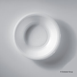 PIATTO FONDO PLASTICA D.195 MM BIANCO 25 PZ