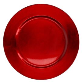 SOTTOPIATTO PLASTICA ROSSO TONDO CM D.33XH1,7