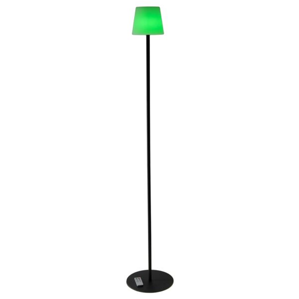 LAMPADA OUTDOOR NERA  IN METALLO 25X140 CM CON TELECOMANDO