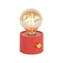 LAMPADA  RICARIC.DIMMERABILE ROSSA PVC D.10X15CM 3XAA