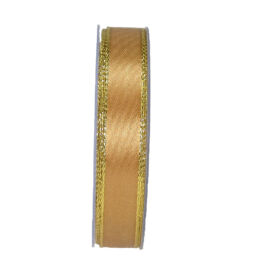 ROTOLO DOUBLE FACE SATIN/ 15MM/ 25M gold