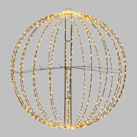 SFERA LUMINOSA 3D D. 74 LED 720 BIANCO CALDO LUCE FISSA